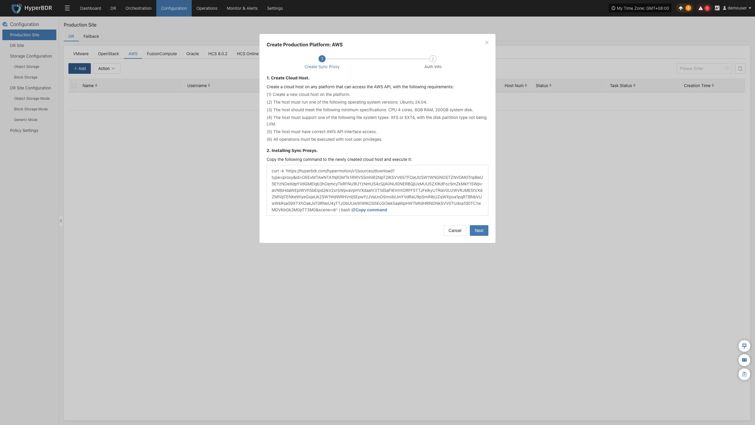 config-productionsite-dr-aws-add