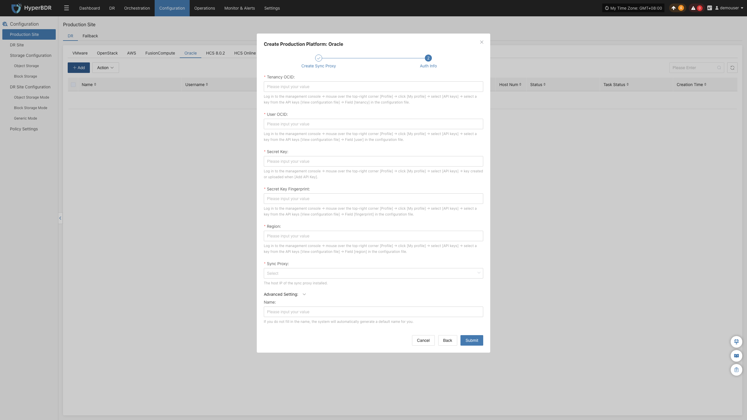 config-productionsite-dr-oracle-add-next