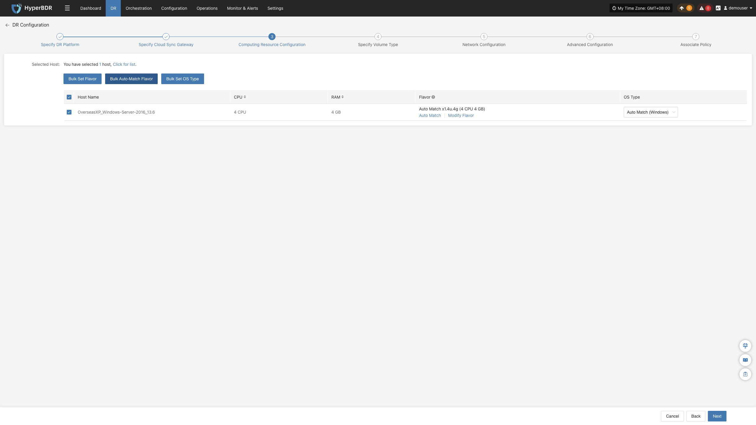 dr-setupdr-block-computing-bulk-auto-match-flavor