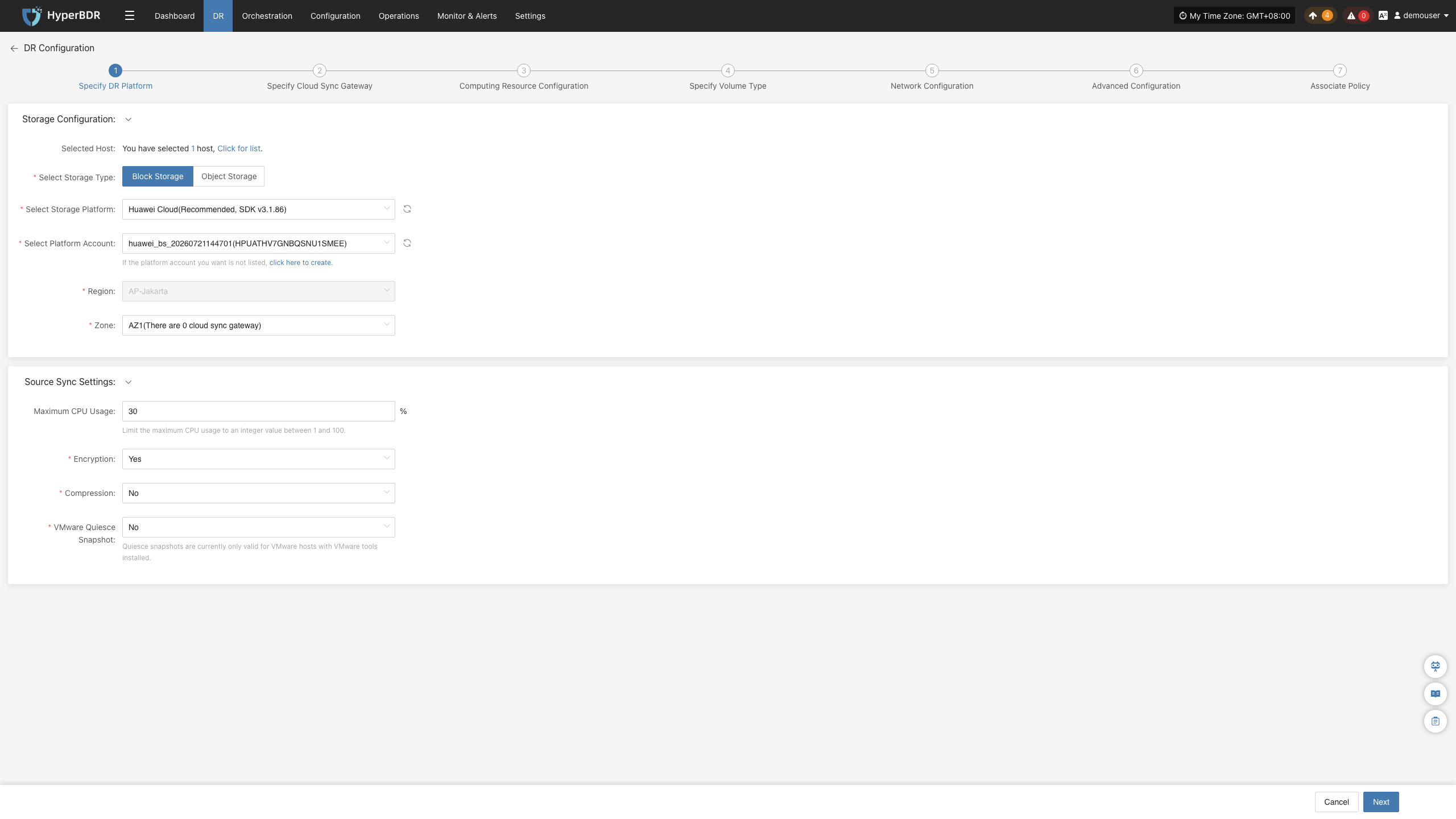 dr-setupdr-block-platform