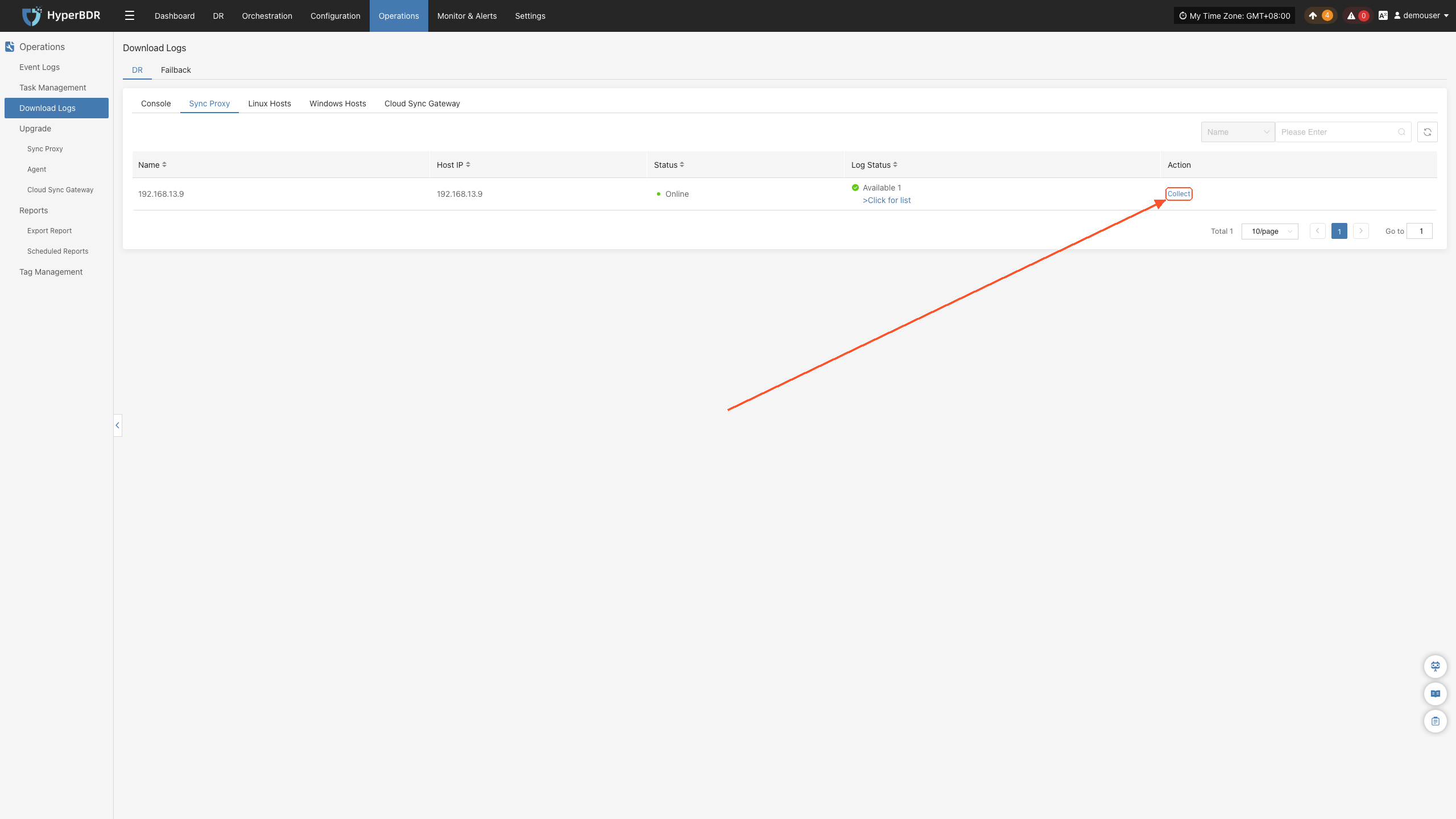 operations-download-logs-dr-sync-proxy-collect-pointer